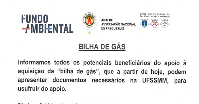 Read more about the article UFSSMM | Apoio social – Bilha de gás