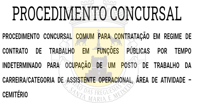 Read more about the article PROCEDIMENTO CONCURSAL Cemitério